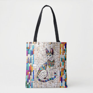 Bolso De Tela Gato egipcio - Arte Mosaico