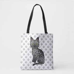 Bolso De Tela Gato egipcio Mau de dibujos animados lindo y patas