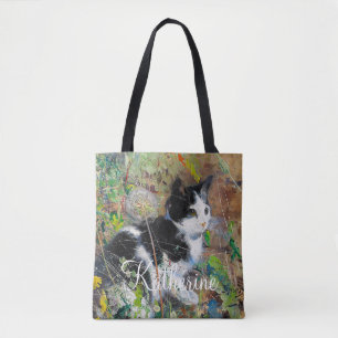 Bolso De Tela Gato en cama floja