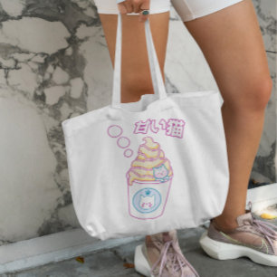 Bolso De Tela Gato En Helado De Vainilla