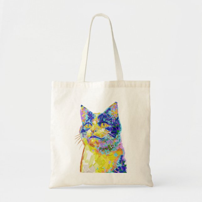 Bolso De Tela Gato en la luz del sol (Frente)