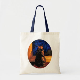 Bolso De Tela Gato en la ventana