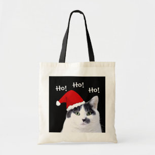 Bolso De Tela Gato en Navidades de Santa Hat