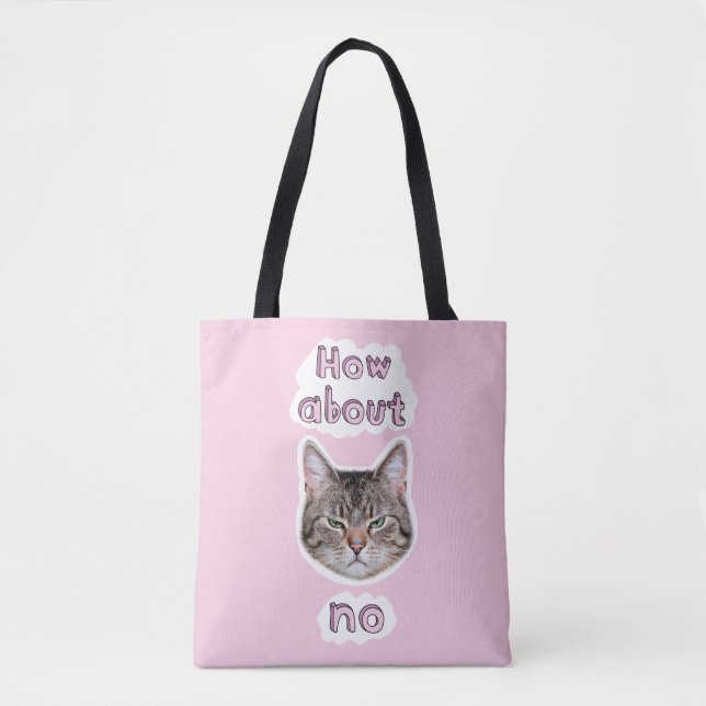 Bolso De Tela Gato enojado (Anverso)