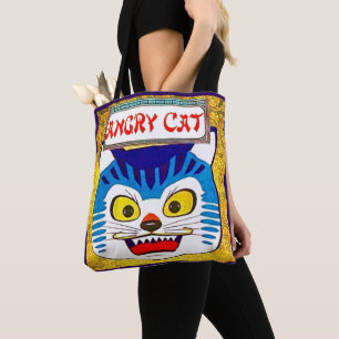 Bolso De Tela Gato enojado