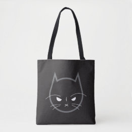 Bolso De Tela Gato enojado, Tote de hombro
