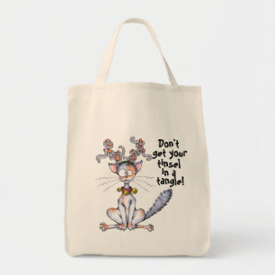 Bolso De Tela Gato enredado malla