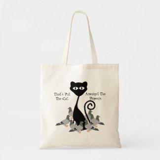 Bolso De Tela Gato Entre Las Palomas
