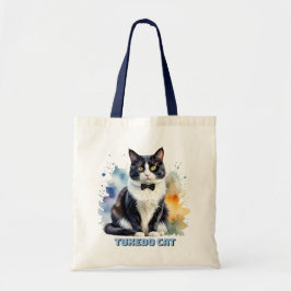 Bolso De Tela Gato Esmoquin Elegante