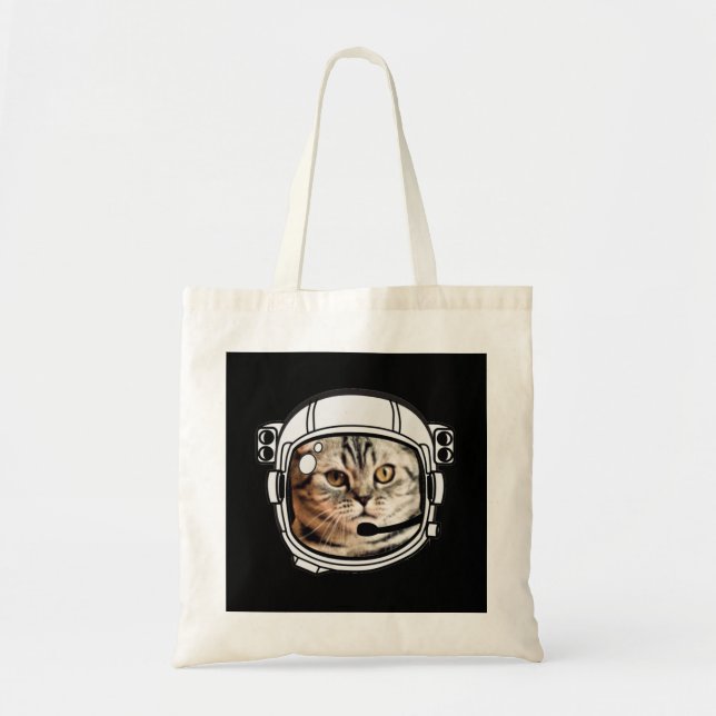 Bolso De Tela Gato espacial (Frente)