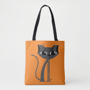 Bolso De Tela Gato espeluznante - Tote
