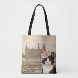 Bolso De Tela Gato Fancy y el Castillo