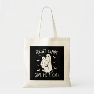 Bolso De Tela Gato fantasma divertido de Halloween Olvida carame