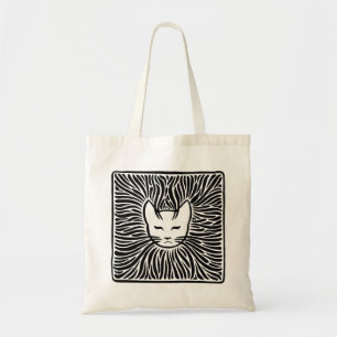 Bolso De Tela Gato feliz