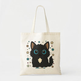 Bolso De Tela Gato floral de golosinas espirituosas