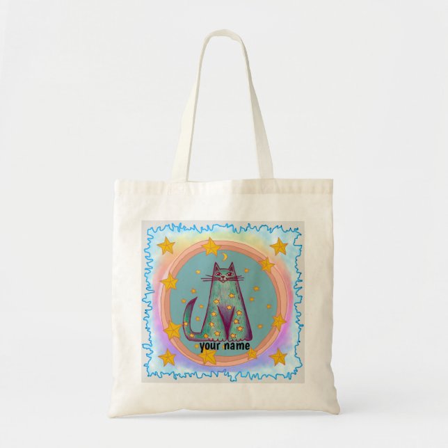 Bolso De Tela Gato fronterizo  (Frente)