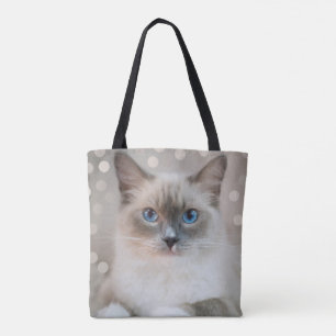 Bolso De Tela Gato gatito Elegante Cute Ragdoll