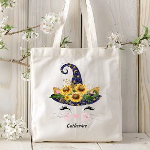 Bolso De Tela Gato gatito gatito gatito de Sunflower Halloween p
