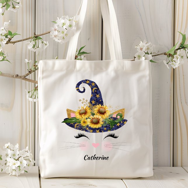 Bolso De Tela Gato gatito gatito gatito de Sunflower Halloween p (Subido por el creador)