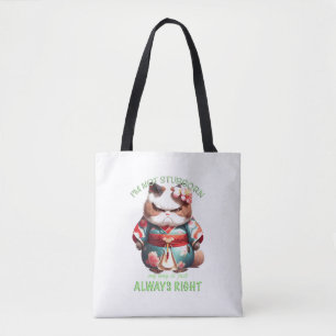 Bolso De Tela Gato Gatito No soy testarudo Mi Camino Siempre Est