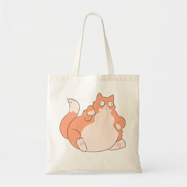 Bolso De Tela Gato gordo (Frente)