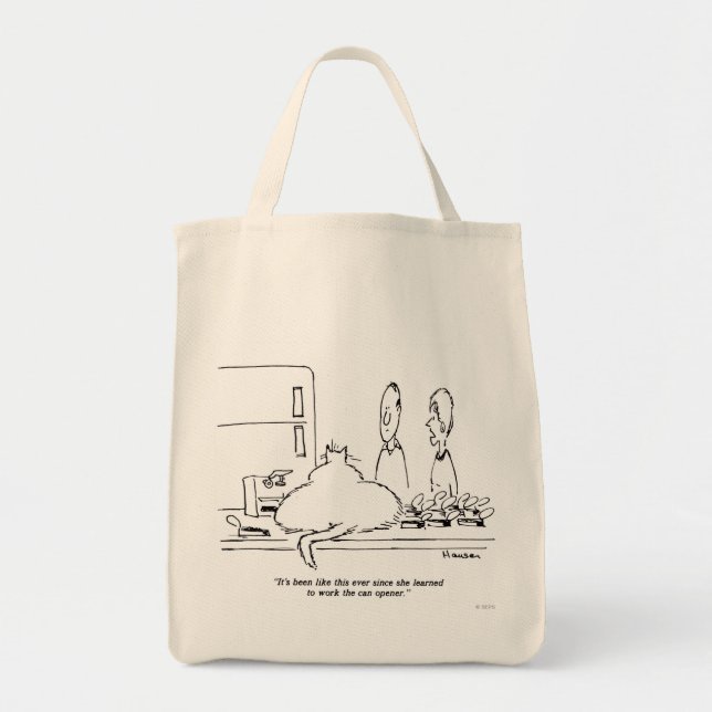 Bolso De Tela Gato gordo (Frente)
