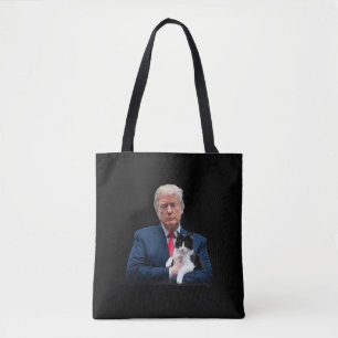 Bolso De Tela Gato gracioso Trump 2024 MAGA