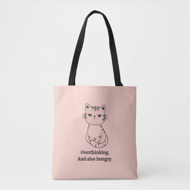Bolso De Tela Gato Hangry (Anverso)