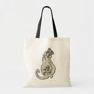 Bolso De Tela Gato Illustrio