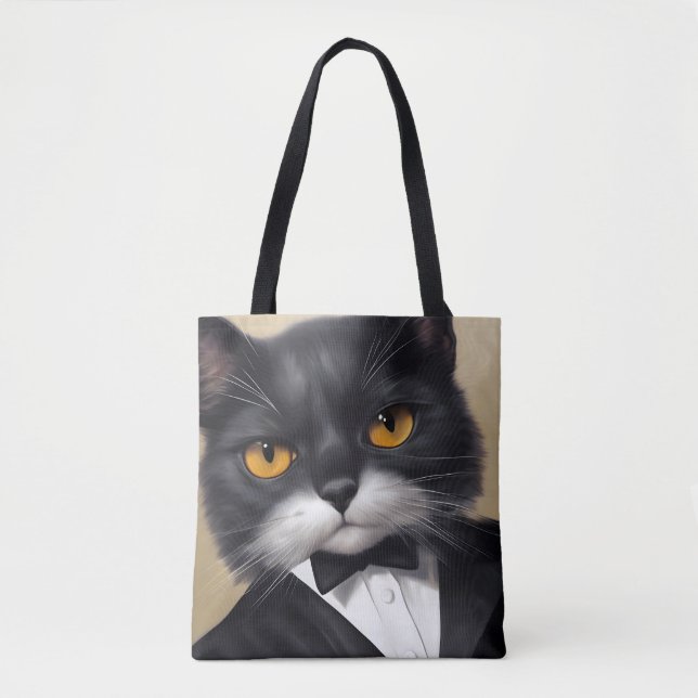 Bolso De Tela Gato inteligente (Anverso)