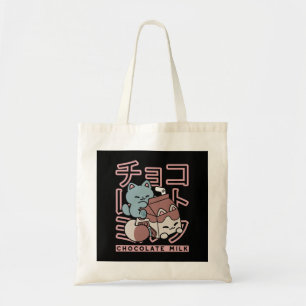 Bolso De Tela Gato Kawaii con Leche de Chocolate – Arte Pop Japo