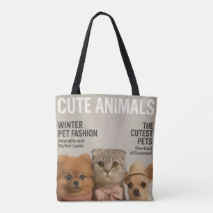 Bolso De Tela gato lindo