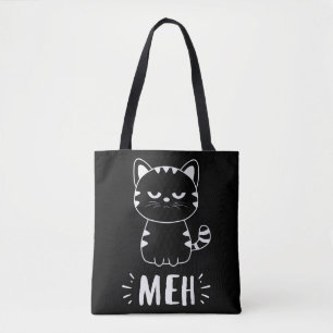Bolso De Tela Gato Meowy Amantes A Las Mujeres Chicas Meh Cat - 