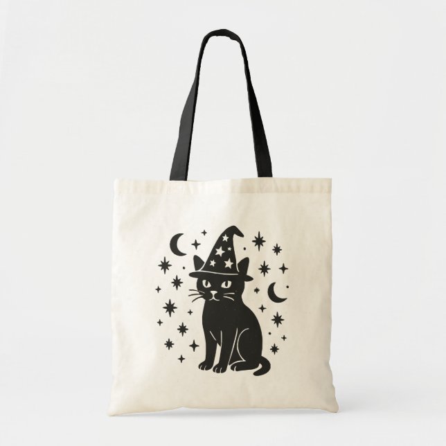 Bolso De Tela Gato místico (Frente)