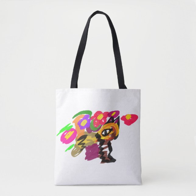 Bolso De Tela Gato naranja recupérate  (Anverso)