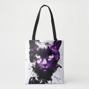 Bolso De Tela Gato Naturaleza salvaje Espíritu libre Pintura de