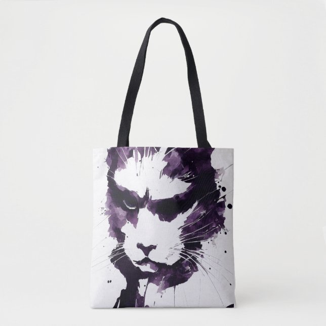 Bolso De Tela Gato Naturaleza salvaje Espíritu libre Pintura de  (Anverso)