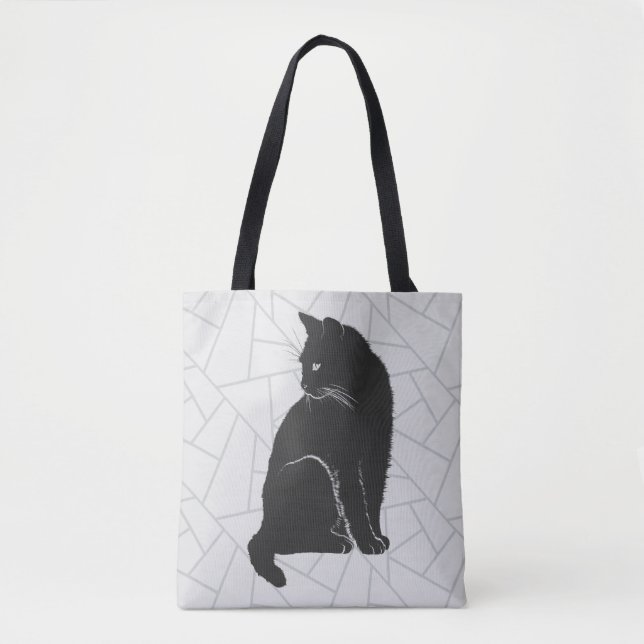 Bolso De Tela Gato negro (Anverso)