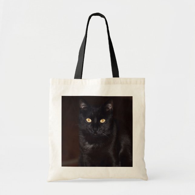 Bolso De Tela Gato negro (Frente)