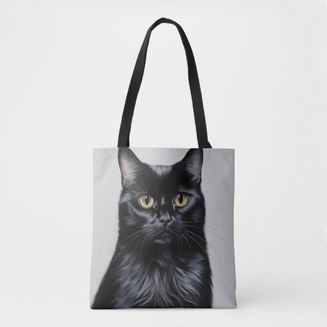 Bolso De Tela Gato negro (Anverso)