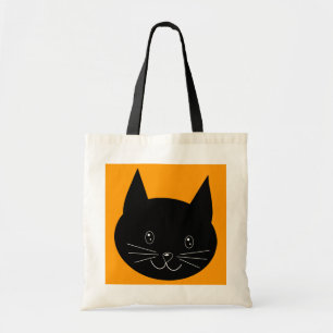 Bolso De Tela Gato negro