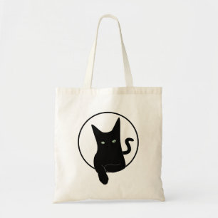 Bolso De Tela Gato negro