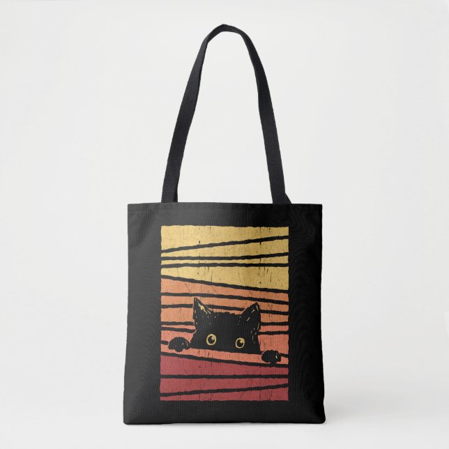 Bolso De Tela Gato negro (Anverso)