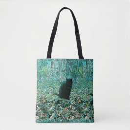 Bolso De Tela Gato negro