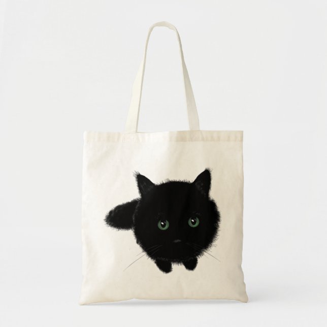 Bolso De Tela Gato negro (Frente)