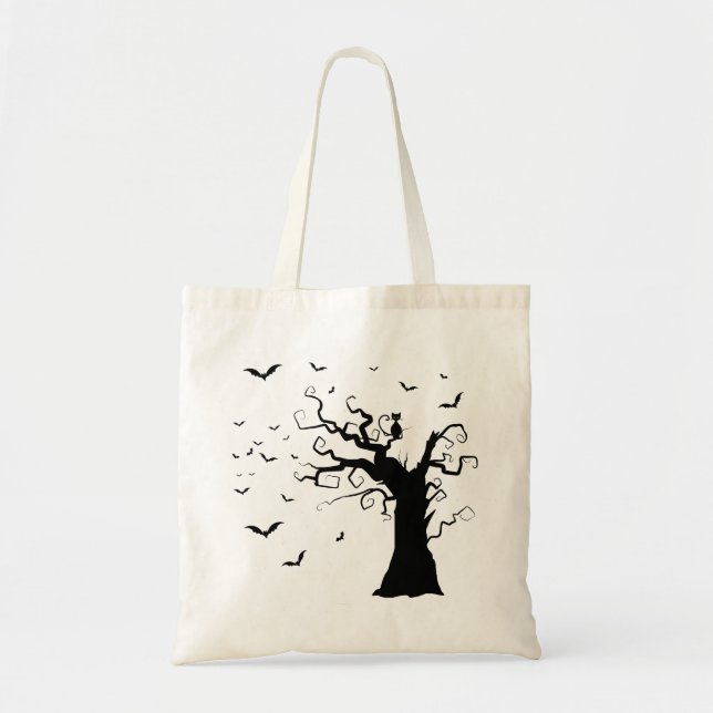 Bolso De Tela Gato negro (Frente)