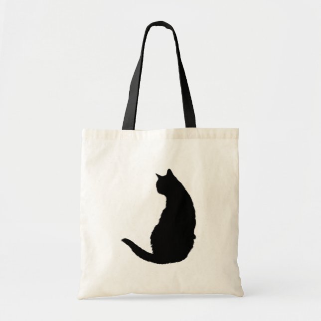 Bolso De Tela Gato negro (Frente)