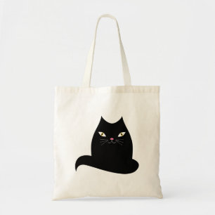 Bolso De Tela Gato negro