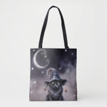 Gato negro de Halloween vistiendo a un Gorra de br
