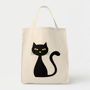 Bolso De Tela Gato negro Halloween